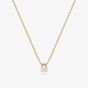 Sif Jakobs Gold Ovale Cubic Zirconia Necklace SJ-N2744-CZ-YG