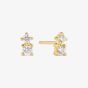 Sif Jakobs Gold Plated Lucente Due Double Cubic Zirconia Stud Earrings SJ-E2702-CZ-YG
