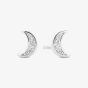 Sif Jakobs Sterling Silver Luna Cubic Zirconia Moon Stud Earrings SJ-E2707-CZ
