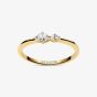 Sif Jakobs Gold Plated Ovale Due Cubic Zirconia Ring SJ-R2745-CZ-YG
