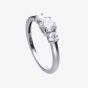 Diamonfire Silver Cubic Zirconia Three Stone Ring R3624
