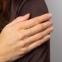 Diamonfire Gold Plated Cubic Zirconia Wave Ring R4004