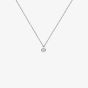 Diamonfire Silver Bezel Set 0.25ct Round Cubic Zirconia Pendant Necklace P4640