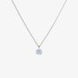 Diamonfire Silver Round Blue Cubic Zirconia Cluster Pendant Necklace P4780