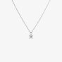Diamonfire Silver 0.75ct Round Cubic Zirconia 4 Claw Pendant Necklace P4918
