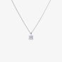 Diamonfire Silver 2.00ct Round Cubic Zirconia 4 Claw Pendant Necklace P4920
