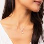 Diamonfire Silver Teardrop Cubic Zirconia & Shell Pearl Pendant Necklace P5400