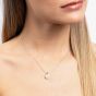 Diamonfire Silver Shell Pearl Cubic Zirconia Halo Pendant Necklace P5537