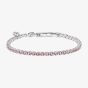 Diamonfire Sterling Silver Pink Cubic Zirconia Tennis Bracelet B5613