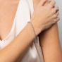 Diamonfire Sterling Silver Pink Cubic Zirconia Tennis Bracelet B5613