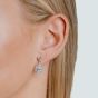 Diamonfire Silver Cubic Zirconia Teardrop Drop Earrings E5594