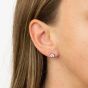 Diamonfire Silver 0.50ct Cubic Zirconia 4 Claw Stud Earrings E5905
