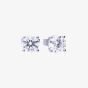 Diamonfire Silver 1.00ct Cubic Zirconia 4 Claw Stud Earrings E5907