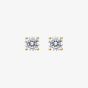 Diamonfire 24ct Gold Plated 4mm Cubic Zirconia Stud Earrings E6299