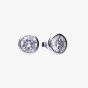 Diamonfire Silver Bezel Set 2.00ct Cubic Zirconia Stud Earrings E6620