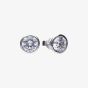 Diamonfire Silver Bezel Set 1.50ct Cubic Zirconia Stud Earrings E6622