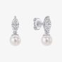 Diamonfire Sterling Silver Marquise Pearl Drop Earrings E6722