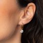 Diamonfire Gold Plated Cubic Zirconia Solitaire Lever Back Earrings E6726