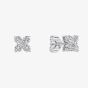 Diamonfire Sterling Silver Cubic Zirconia Flower Stud Earrings E6706