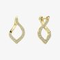 Diamonfire Gold Plated Cubic Zirconia Twist Earrings E6709
