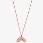 Olivia Burton Rainbow Rose Gold Tone Necklace OBJRBN03