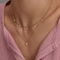 Olivia Burton Gold Plated Mini Heart Double Chain Necklace 24100457