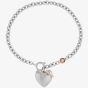 Olivia Burton Classic Knot Heart Stainless-Steel and Rose Gold Tone Bracelet 24100035
