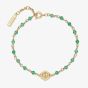 Olivia Burton Trend Edition Minima Bee Green & Gold Plated Beaded Charm Bracelet 24100175