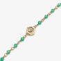 Olivia Burton Trend Edition Minima Bee Green & Gold Plated Beaded Charm Bracelet 24100175
