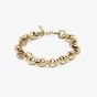 Olivia Burton Signature Gold Plated Honeycomb Link Chain Bracelet 24100089