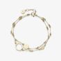 Olivia Burton Signature Gold Plated Honeycomb Double Layered Chain Bracelet 24100308