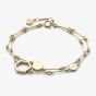 Olivia Burton Signature Gold Plated Honeycomb Double Layered Chain Bracelet 24100308