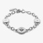 Olivia Burton Signature Silver Tone Crystal Bumble Bee & North Star Multi Charm Bracelet 24100333