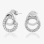 Olivia Burton Classic Interlink Silver Drop Stud Earrings OBJCOE220