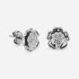 Olivia Burton Signature Tudor Rose Silver Tone Stud Earrings 24100257