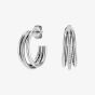 Olivia Burton Ever Stacked Silver Crystal Hoop Earrings 24100294