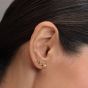 Olivia Burton Gold Plated Mini Heart Stud Earrings 24100463