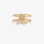 Olivia Burton Celestial Double Band Gold Tone Ring OBJCLR07