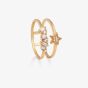 Olivia Burton Celestial Double Band Gold Tone Ring OBJCLR07