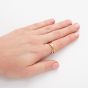 Olivia Burton The Classics Gold-plated Interlink Ring OBJCOR19