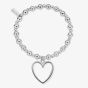 ChloBo Iconic Small Ball Large Open Heart Bracelet MSBLOH