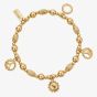 ChloBo Gold Plated Phases Of The Goddess Charm Bracelet GBMUL4M
