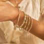 ChloBo Forever Blooming Silver Aventurine Bead Bracelet SBAMC34163418