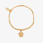 ChloBo Treasures Of Bali Sheltered Glow 18ct Yellow Gold Plated Turtle Charm Bracelet GBFBMN3505