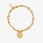 ChloBo Treasures Of Bali Sunshine Spirit 18ct Yellow Gold Plated Bali Coin Charm Bracelet GBLTB3509