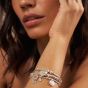 ChloBo Silver Cute Charm Chunky Twist Dream Catcher Bracelet SBCCCT3290