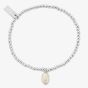 ChloBo Silver Cute Pearl Charm Drop Bracelet SBCCPD