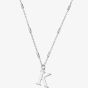 ChloBo Iconic Silver Initial K Necklace SNCC4040K