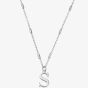 ChloBo Iconic Silver Initial S Necklace SNCC4040S