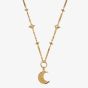 ChloBo Gold Plated Moon Mandala Necklace GN3387